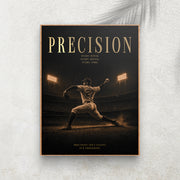 Precision – Affiche Baseball Vintage Premium