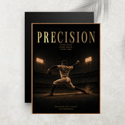 Precision – Affiche Baseball Vintage Premium