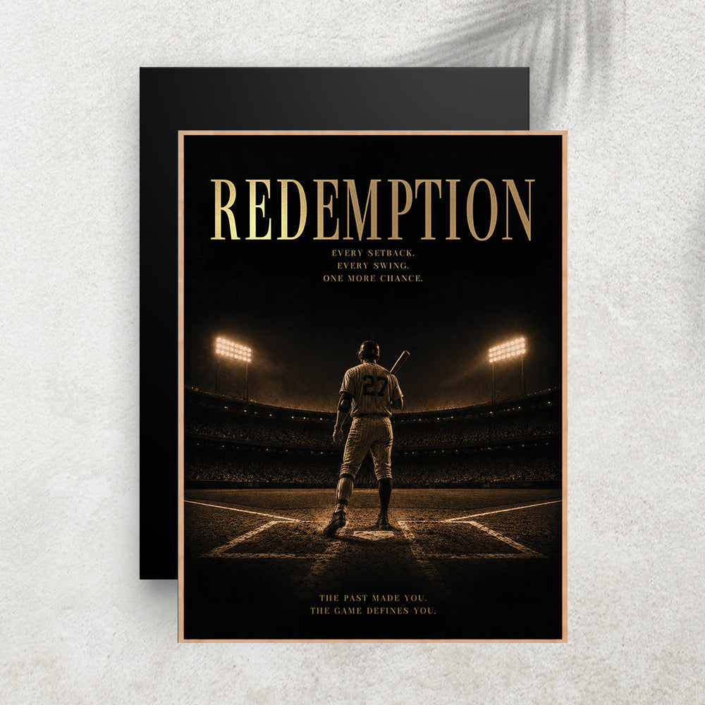 Redemption – Affiche Baseball Vintage Premium