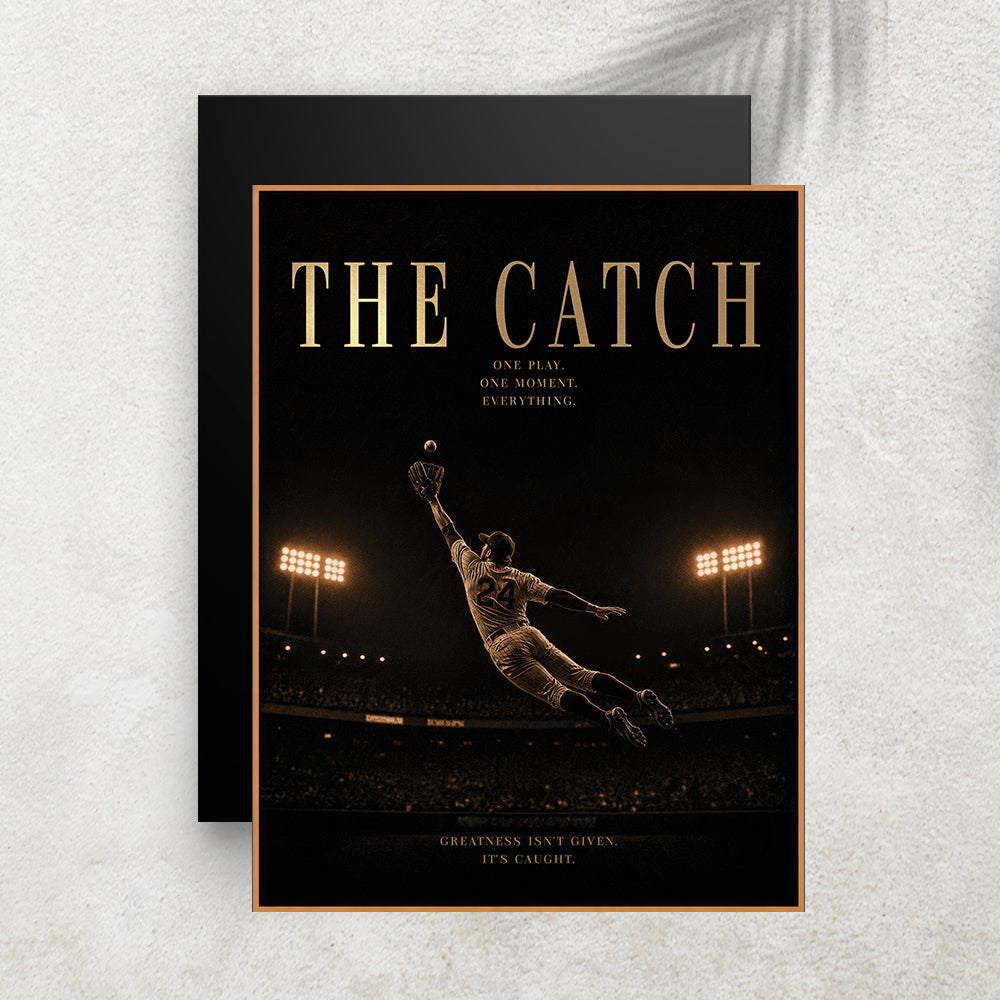 The Catch – Affiche Baseball Vintage Premium