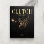 Clutch – Affiche Basketball Vintage Premium