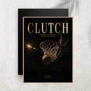 Clutch – Affiche Basketball Vintage Premium