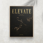 Elevate – Affiche Basketball Vintage Premium