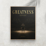 Greatness – Affiche Basketball Vintage Premium