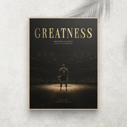 Greatness – Affiche Basketball Vintage Premium