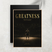 Greatness – Affiche Basketball Vintage Premium