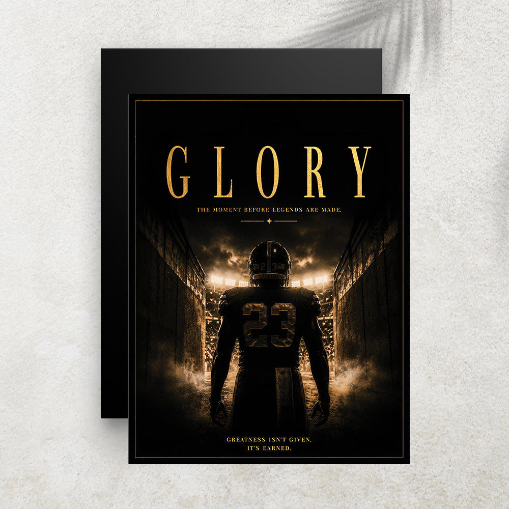 Glory – Affiche Football Américain Vintage Premium