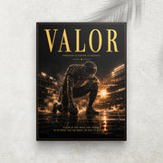 Valor – Affiche Football Américain Vintage Premium