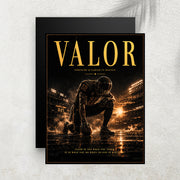 Valor – Affiche Football Américain Vintage Premium
