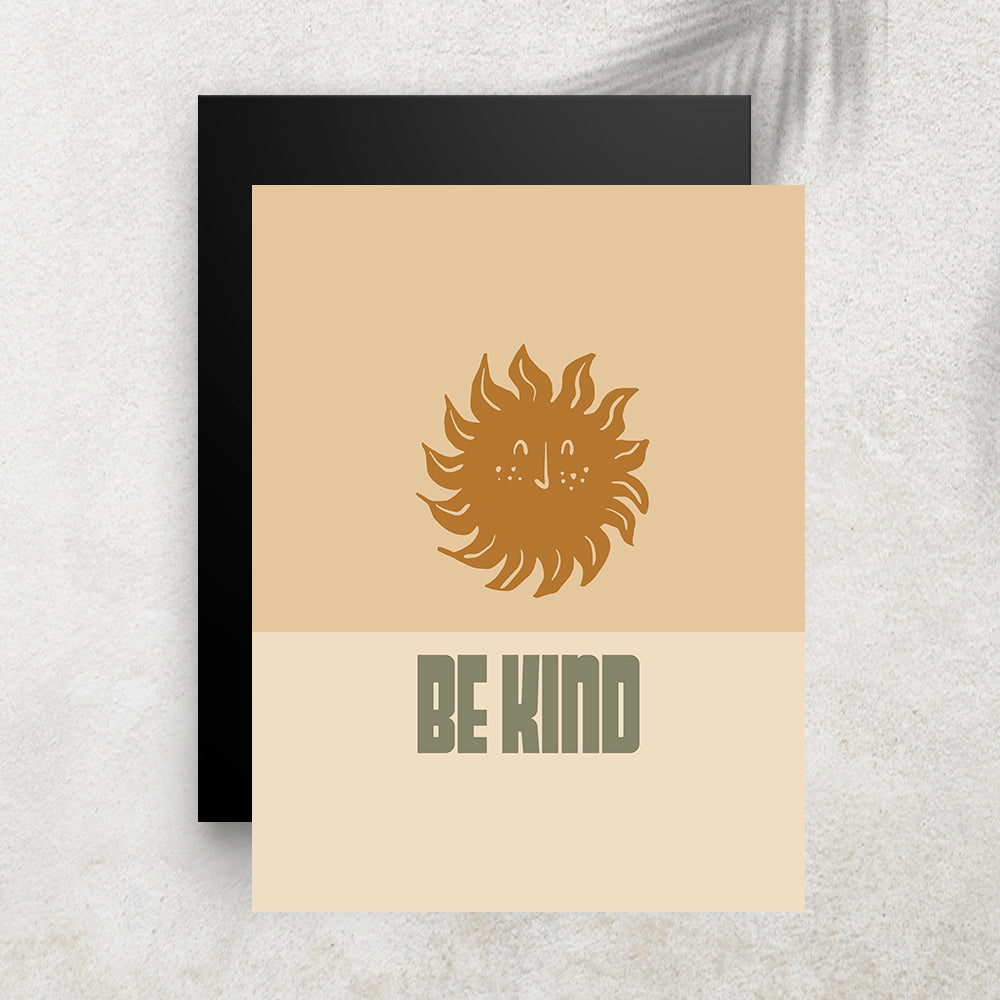 Be Kind – Affiche Minimaliste Bohème
