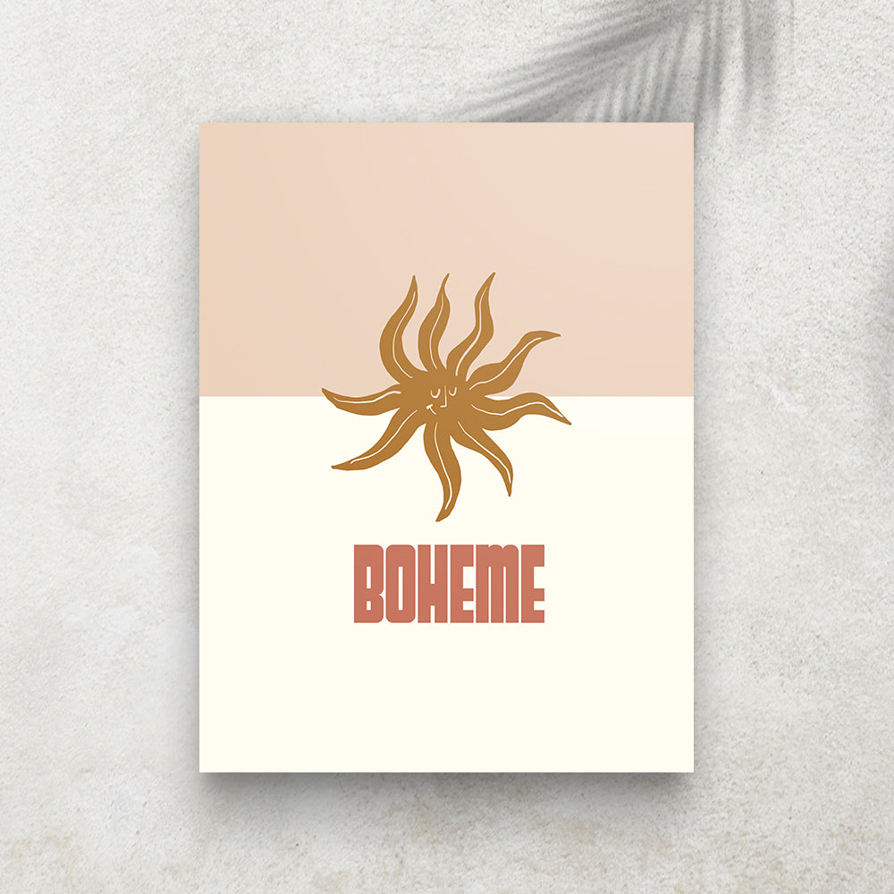 Bohème – Affiche Minimaliste Vintage