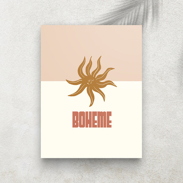 Bohème – Affiche Minimaliste Vintage