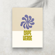 Cape Verde – Affiche Minimaliste Tropicale