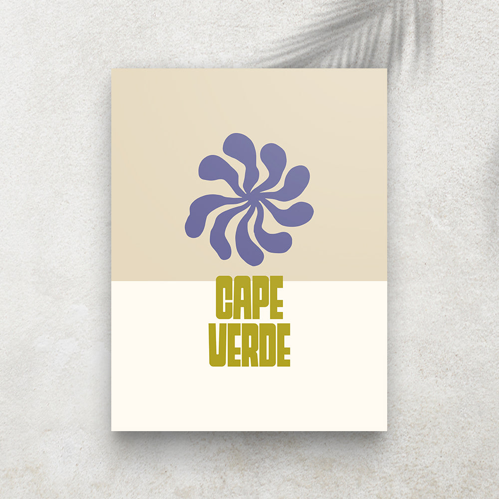 Cape Verde – Affiche Minimaliste Tropicale