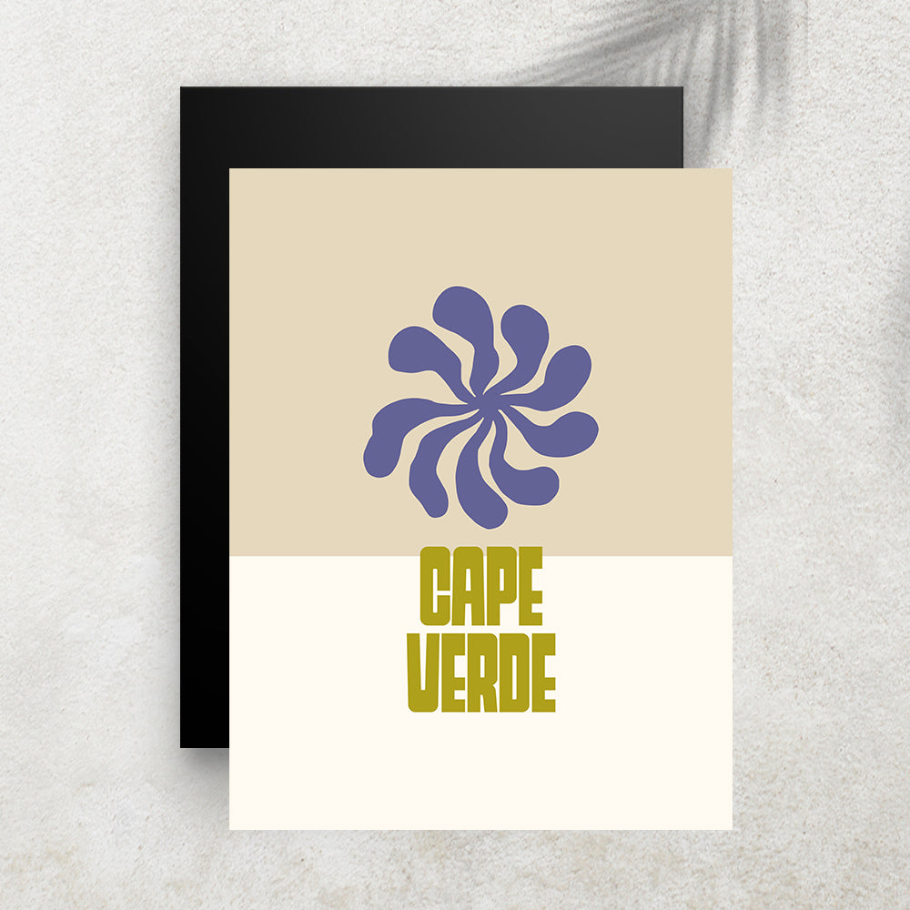 Cape Verde – Affiche Minimaliste Tropicale