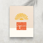 Cayman Islands – Affiche Minimaliste Tropicale