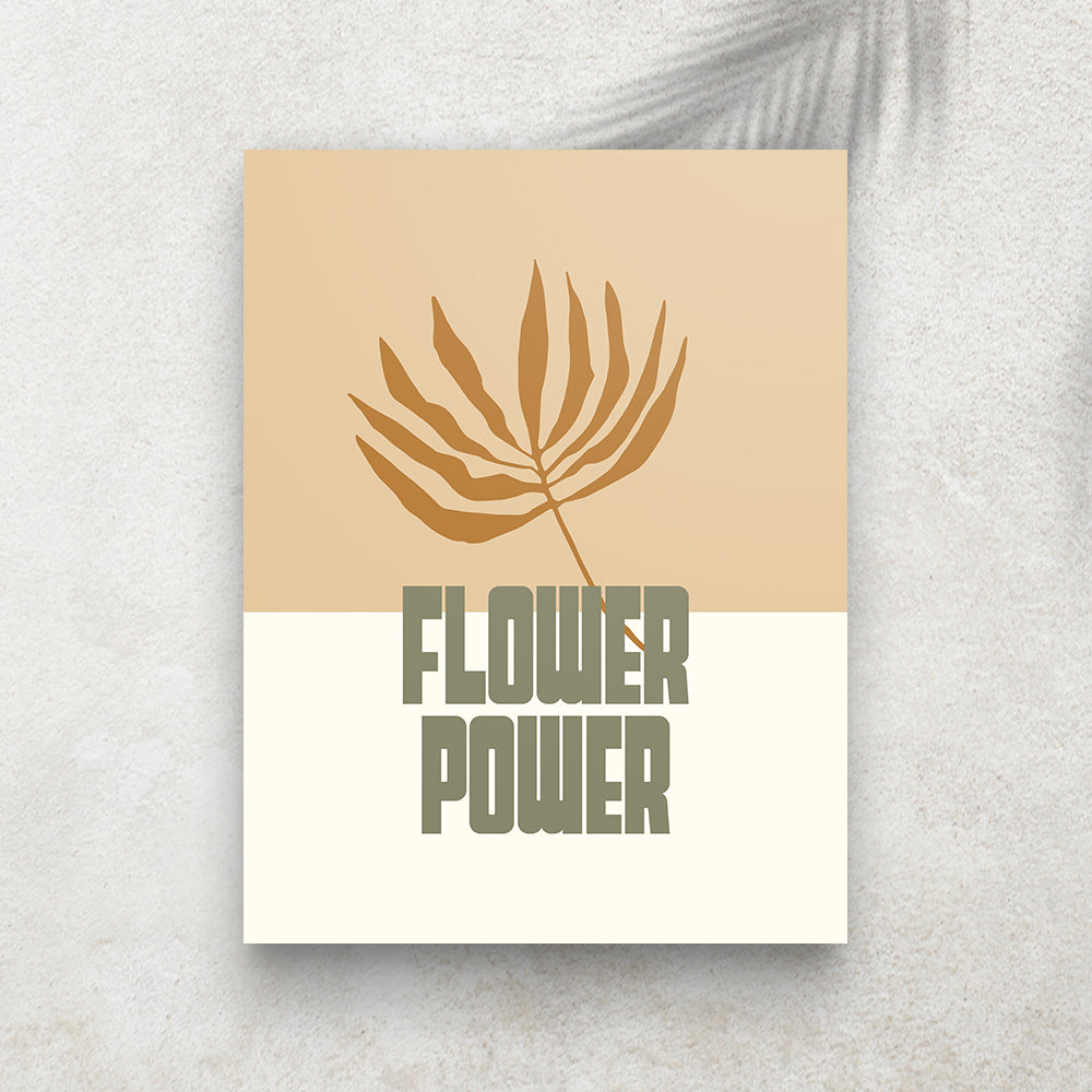 Flower Power – Affiche Minimaliste Bohème