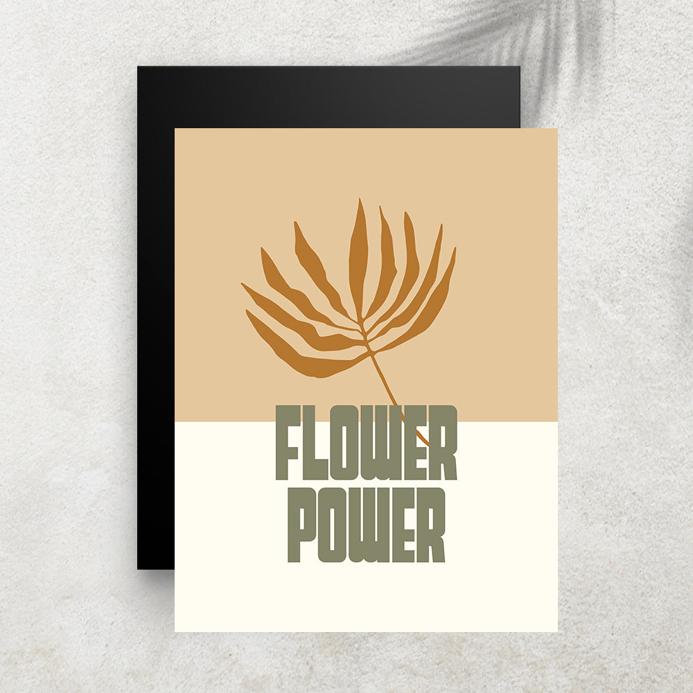 Flower Power – Affiche Minimaliste Bohème