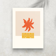 Hawaii – Affiche Minimaliste Tropicale