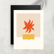 Hawaii – Affiche Minimaliste Tropicale