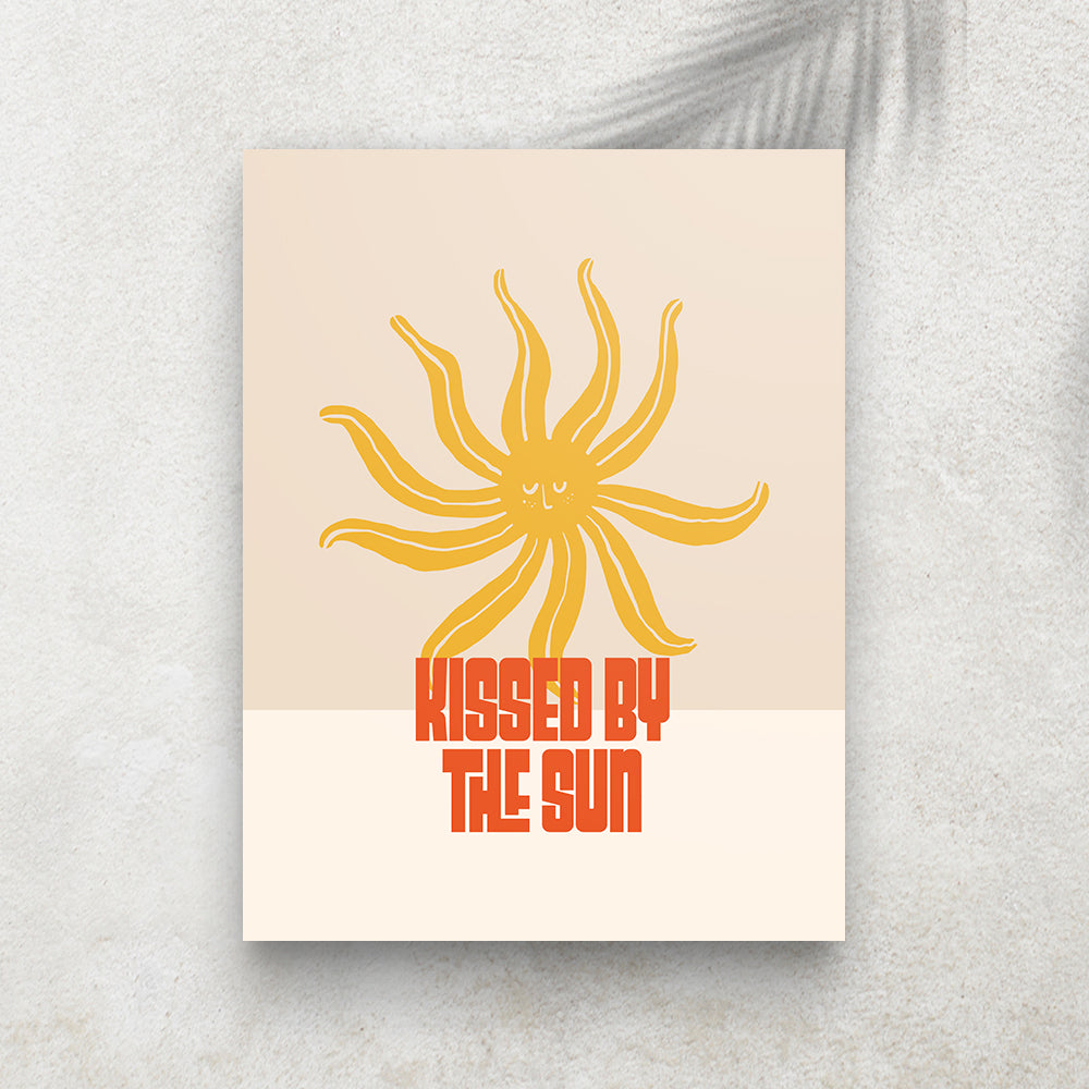 Kissed By The Sun – Affiche Minimaliste Bohème