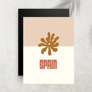 Spain – Affiche Minimaliste Méditerranéenne