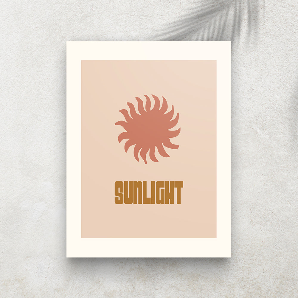 Sunlight – Affiche Minimaliste Bohème