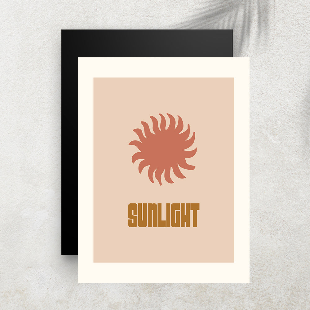 Sunlight – Affiche Minimaliste Bohème