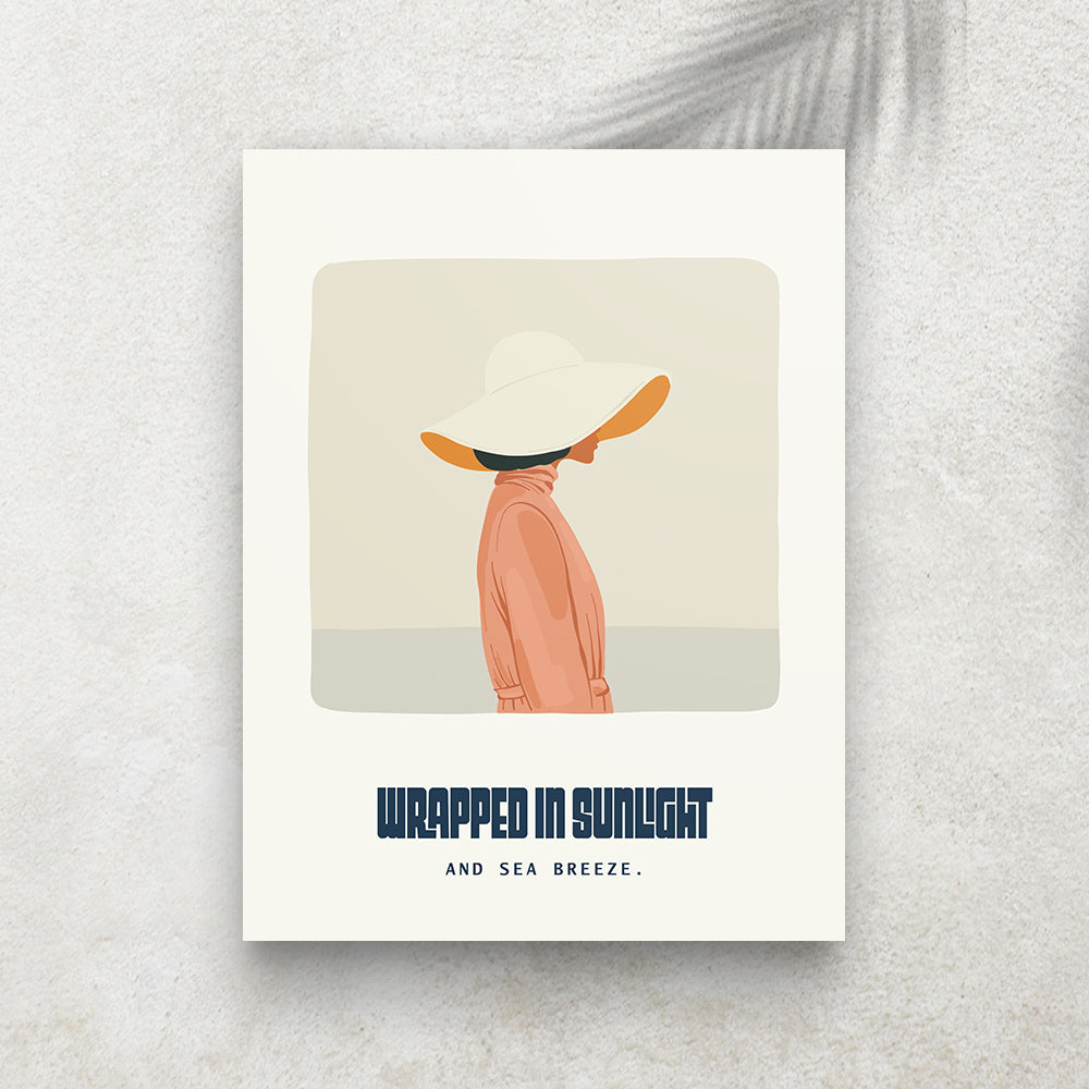 Wrapped In Sunlight – Affiche Minimaliste Bohème