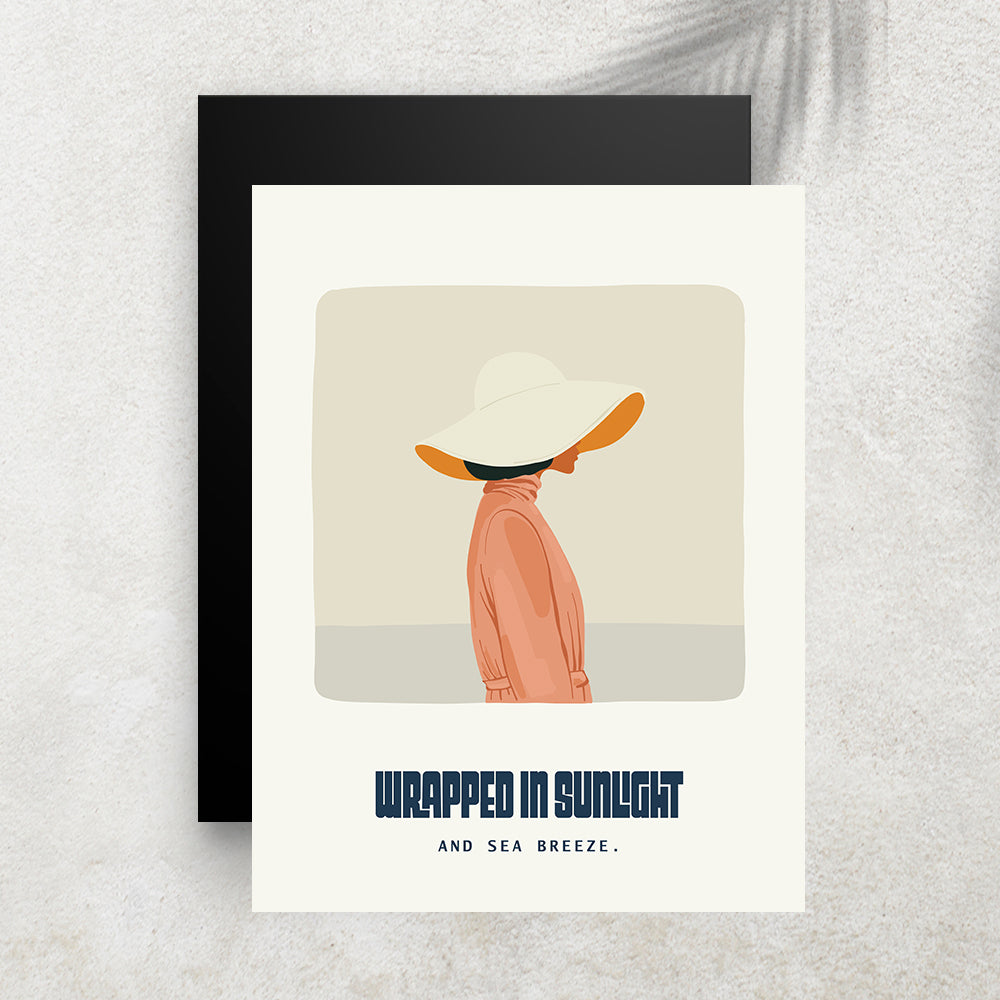 Wrapped In Sunlight – Affiche Minimaliste Bohème