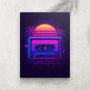 Neon Tape – Tableau Rétro Futuriste