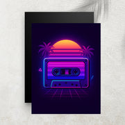 Neon Tape – Tableau Rétro Futuriste