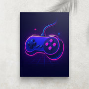 Neon Controller – Tableau Rétro Futuriste