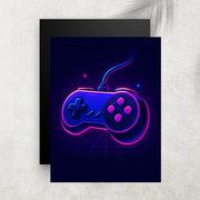Neon Controller – Tableau Rétro Futuriste
