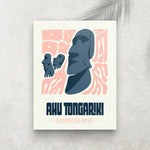 Ahu Tongariki – Affiche Minimaliste Voyage