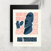 Ahu Tongariki – Affiche Minimaliste Voyage