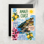 Amalfi Coast – Affiche Vintage Dolce Vita