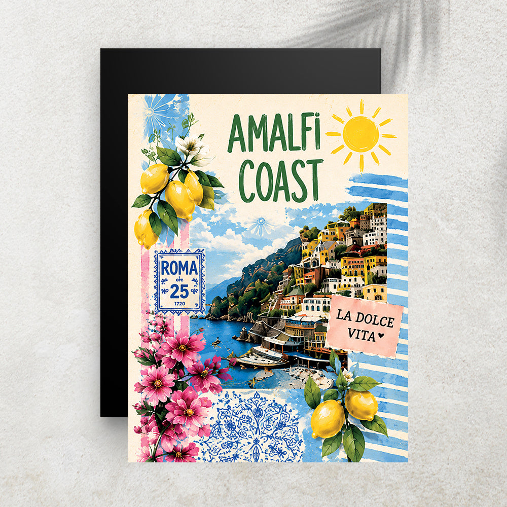 Amalfi Coast – Affiche Vintage Dolce Vita