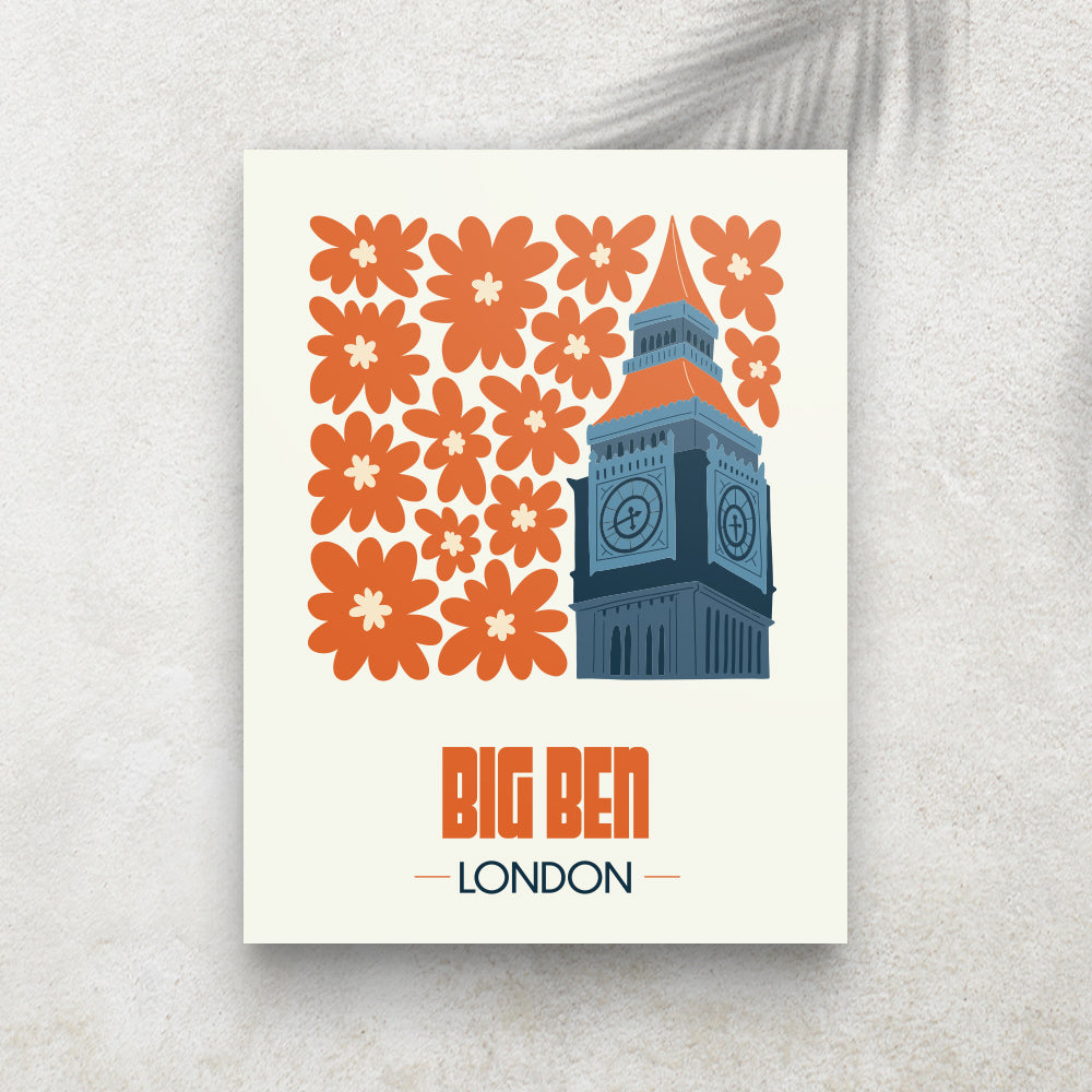 Big Ben London – Affiche Minimaliste Voyage