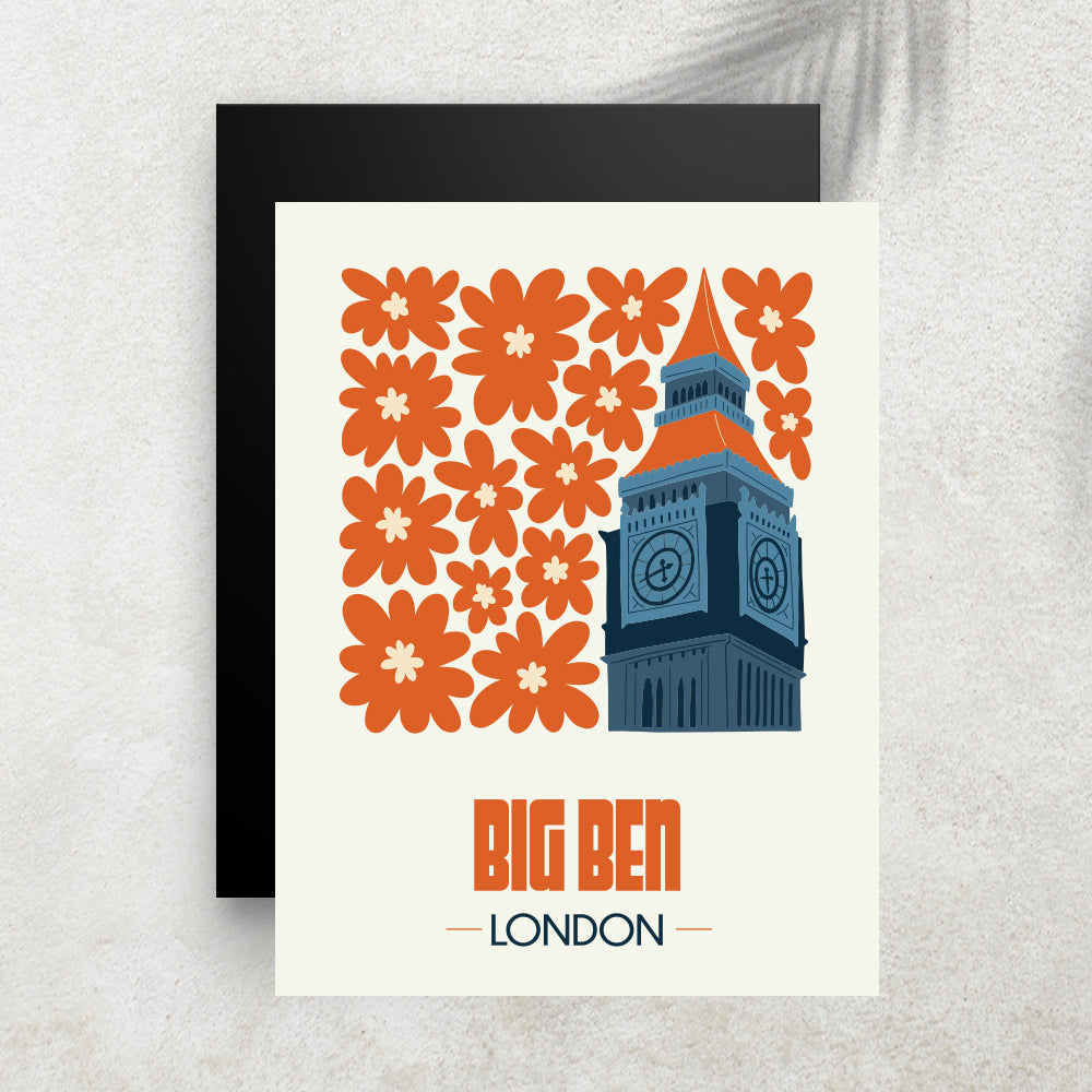 Big Ben London – Affiche Minimaliste Voyage