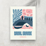 Canal Grande – Affiche Minimaliste Voyage