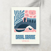 Canal Grande – Affiche Minimaliste Voyage