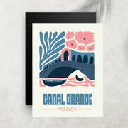 Canal Grande – Affiche Minimaliste Voyage