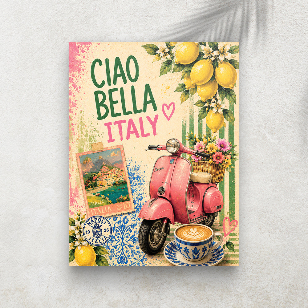 Ciao Bella Italy – Affiche Vintage Dolce Vita