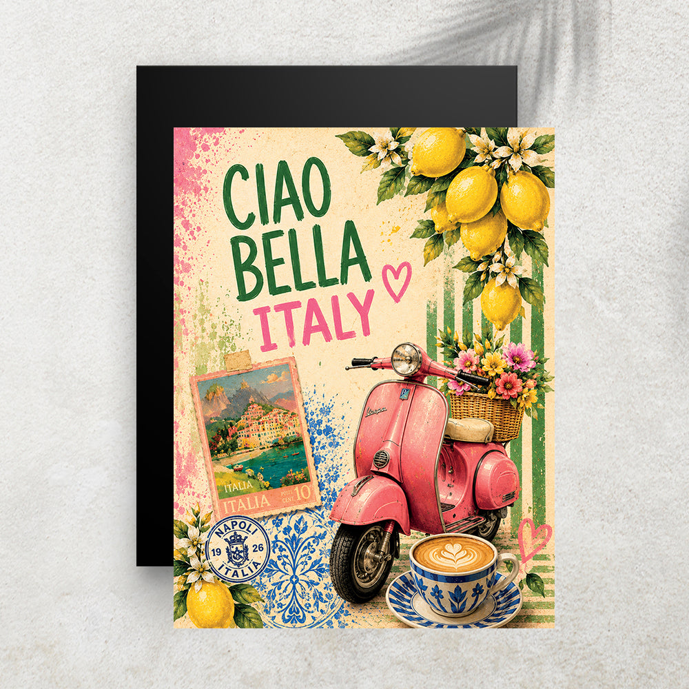 Ciao Bella Italy – Affiche Vintage Dolce Vita