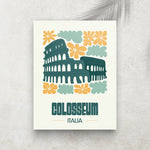 Colosseum Italia – Affiche Minimaliste Voyage