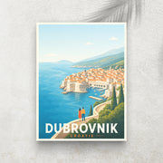 Dubrovnik – Affiche Vintage Cinéma & Voyage