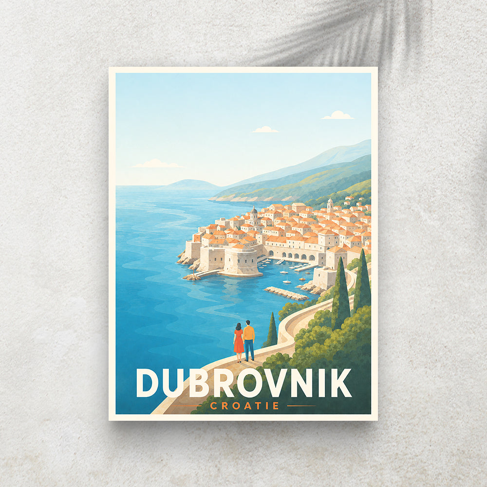 Dubrovnik – Affiche Vintage Cinéma & Voyage