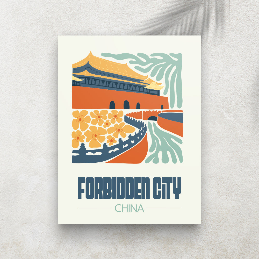 Forbidden City – Affiche Minimaliste Voyage