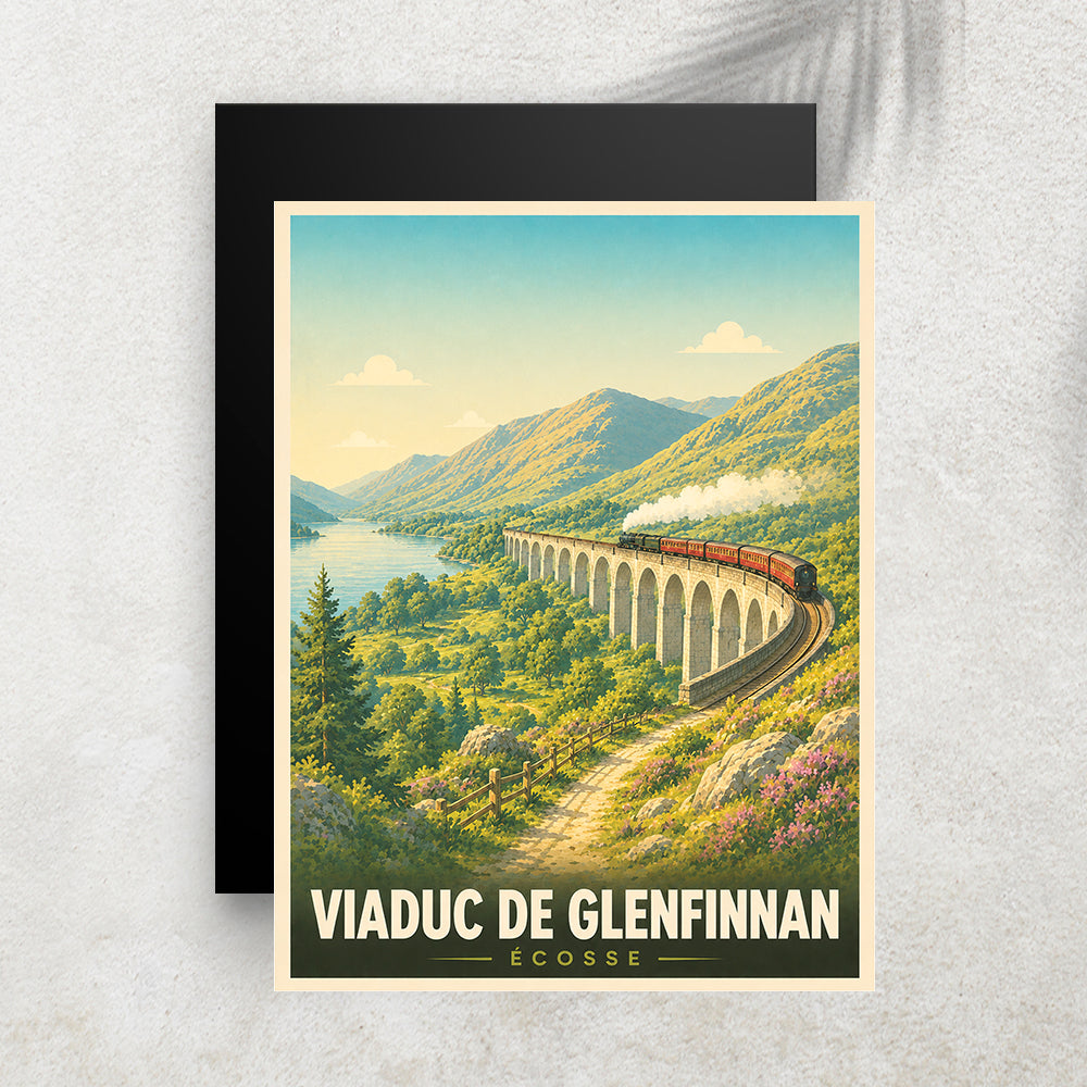 Viaduc de Glenfinnan – Affiche Vintage Cinéma & Voyage